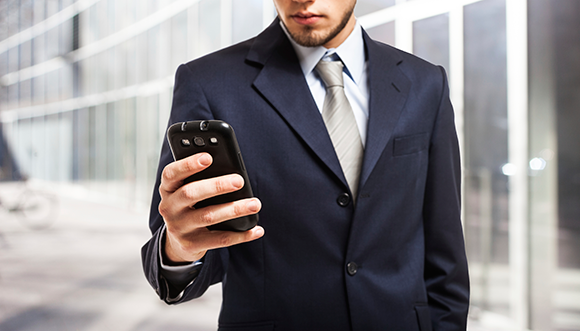 Looking-at-smartphone