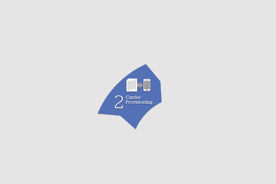 Carrier provisioning includes Carrier provisioning includes